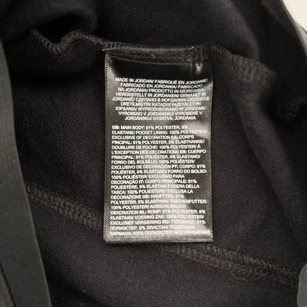 The North Face Fleece Crewneck Black Tekware Size Small‎ Hiking Running Winter